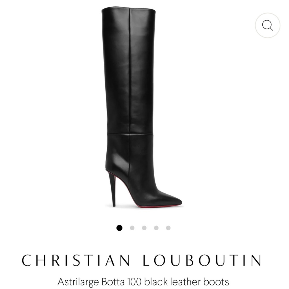 Christian Louboutin Black Leather Boots